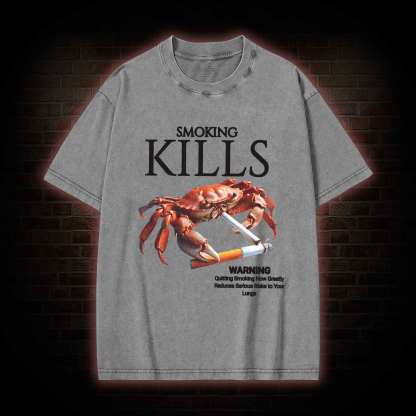 Kills Smoking Crab Washed T-shirt
