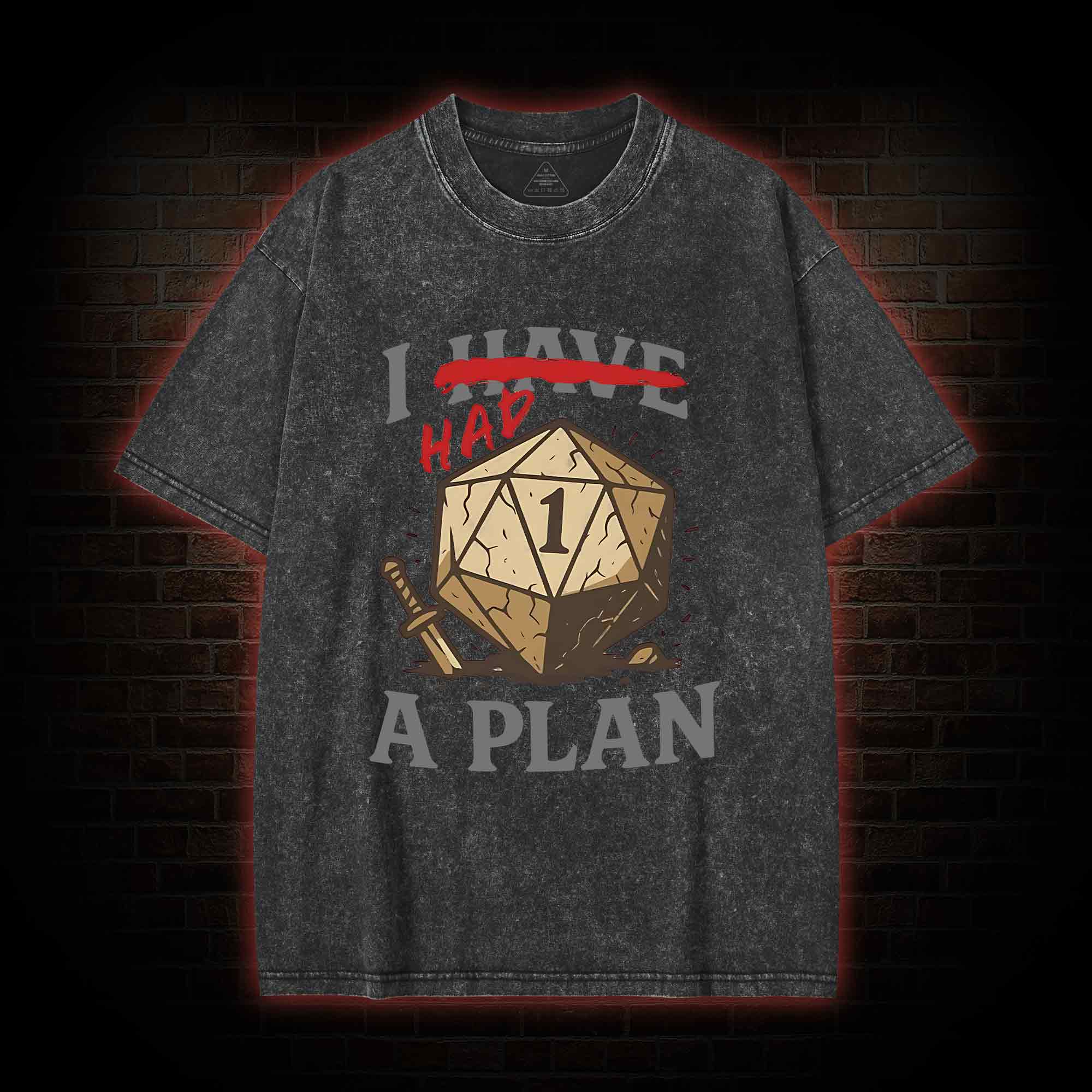 I Had a Plan Washed T-shirt