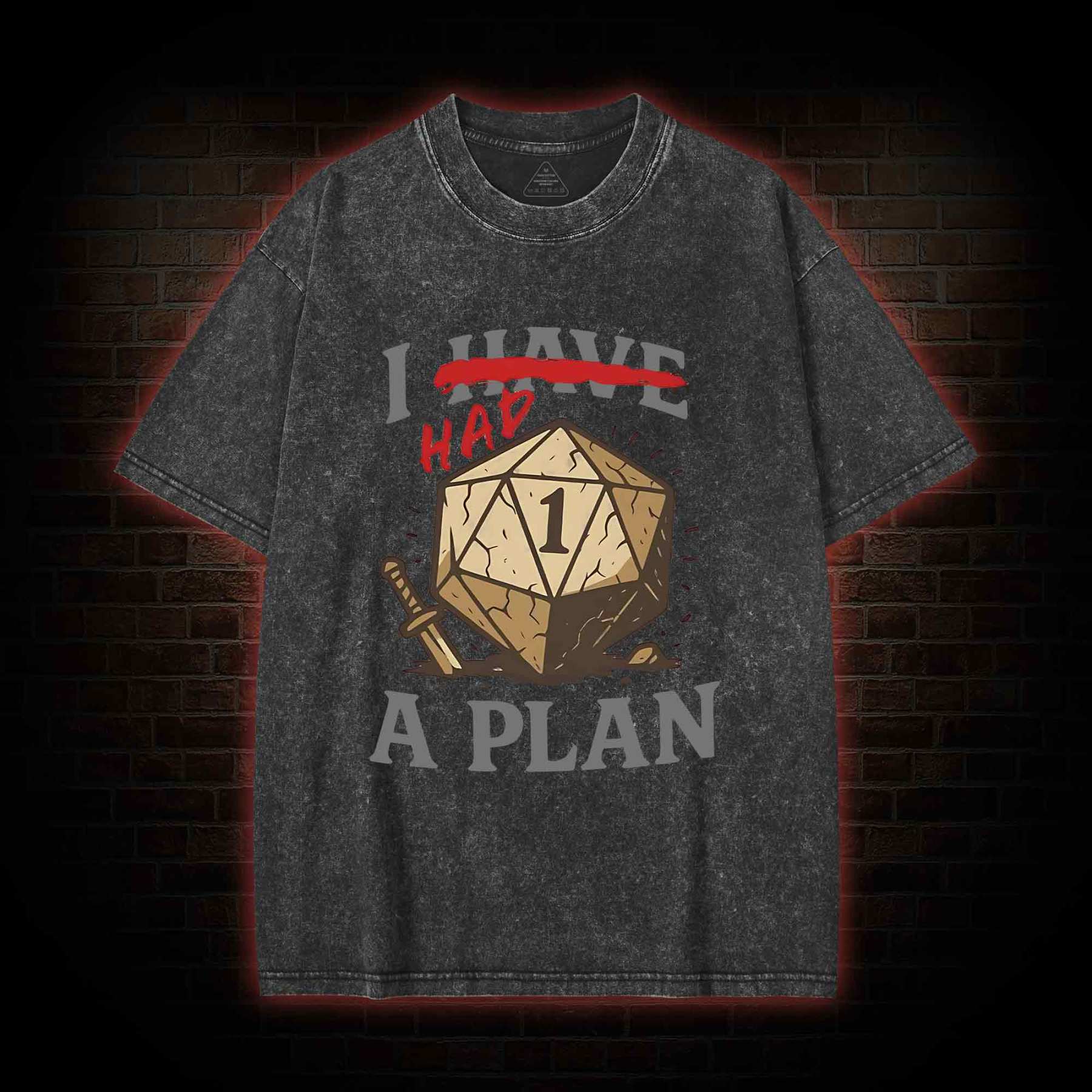 I Had a Plan Washed T-shirt