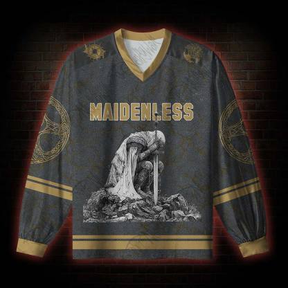 Maidenless V-Neck Long Sleeve Jersey