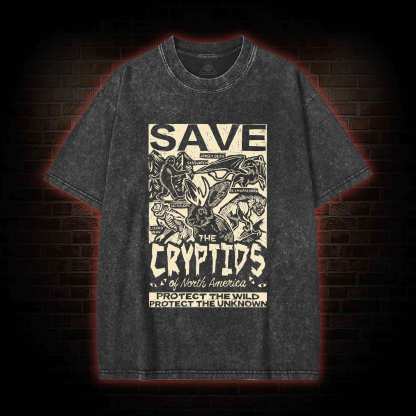 Save the Cryptids Washed T-shirt