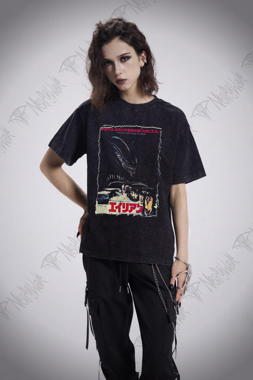 Alien No One Can Hear You Scream Washed T-shirt