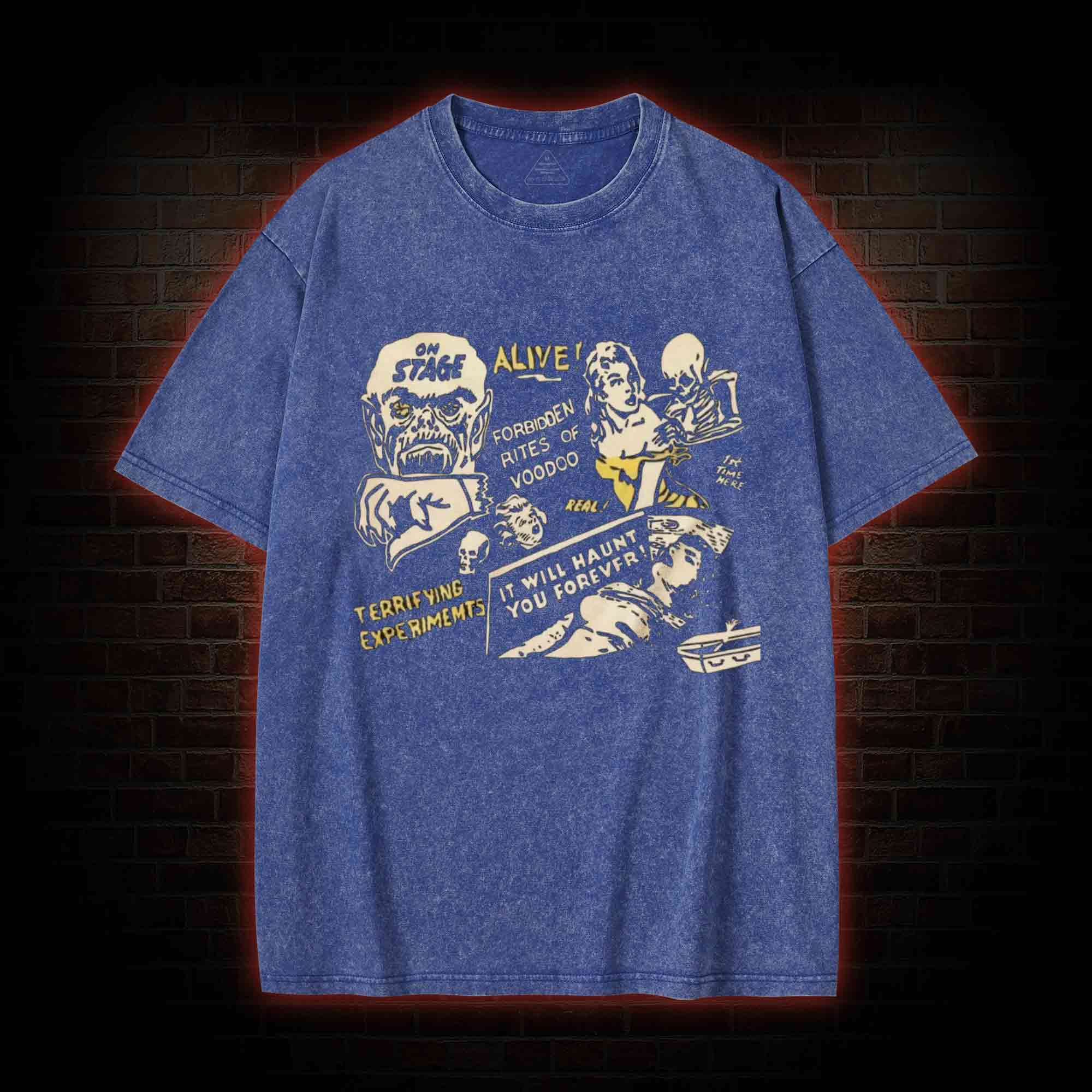 Skeleton Monster Washed T-shirt