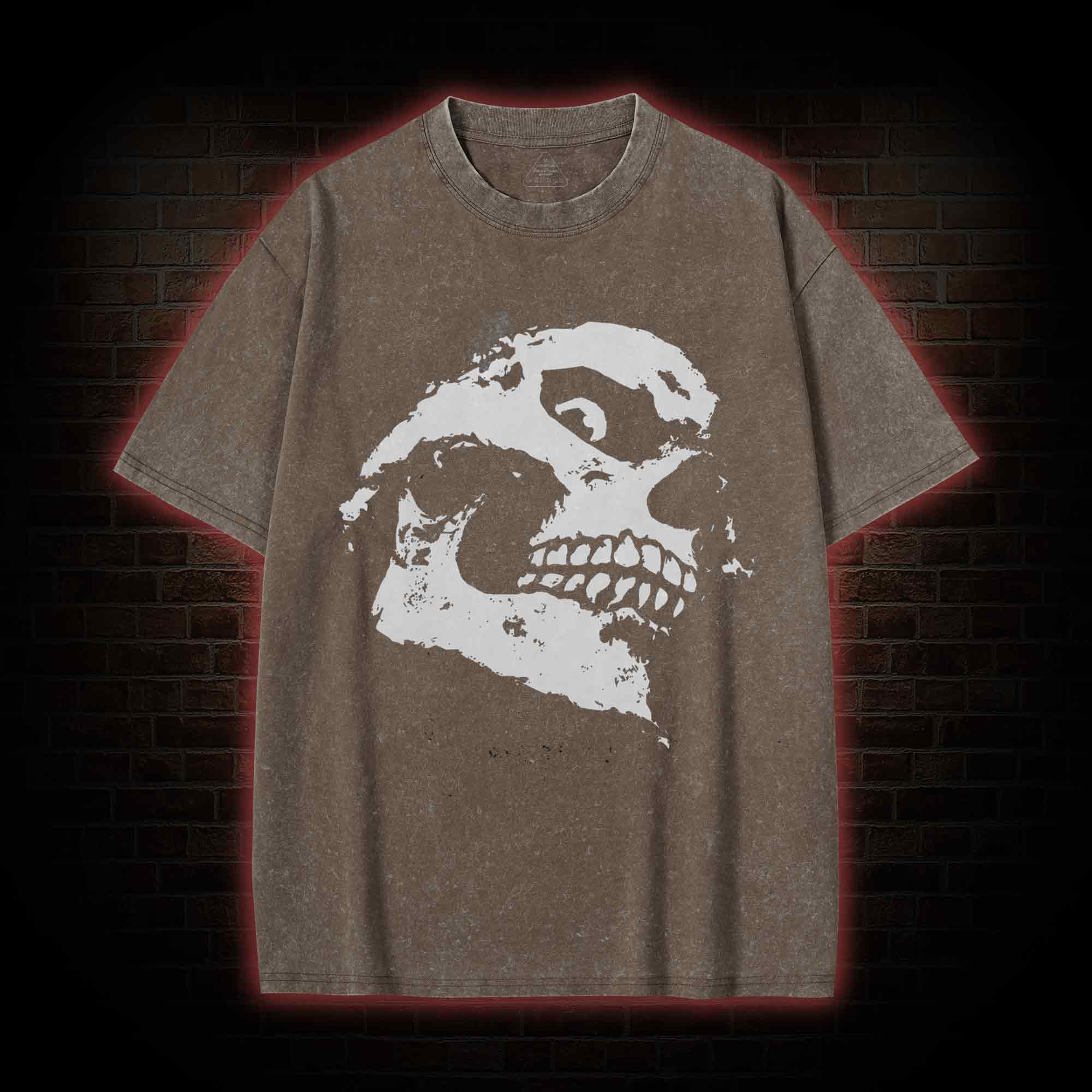 Retro Skull Washed T-shirt