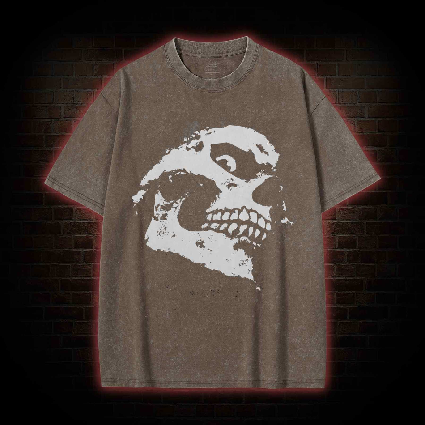 Retro Skull Washed T-shirt