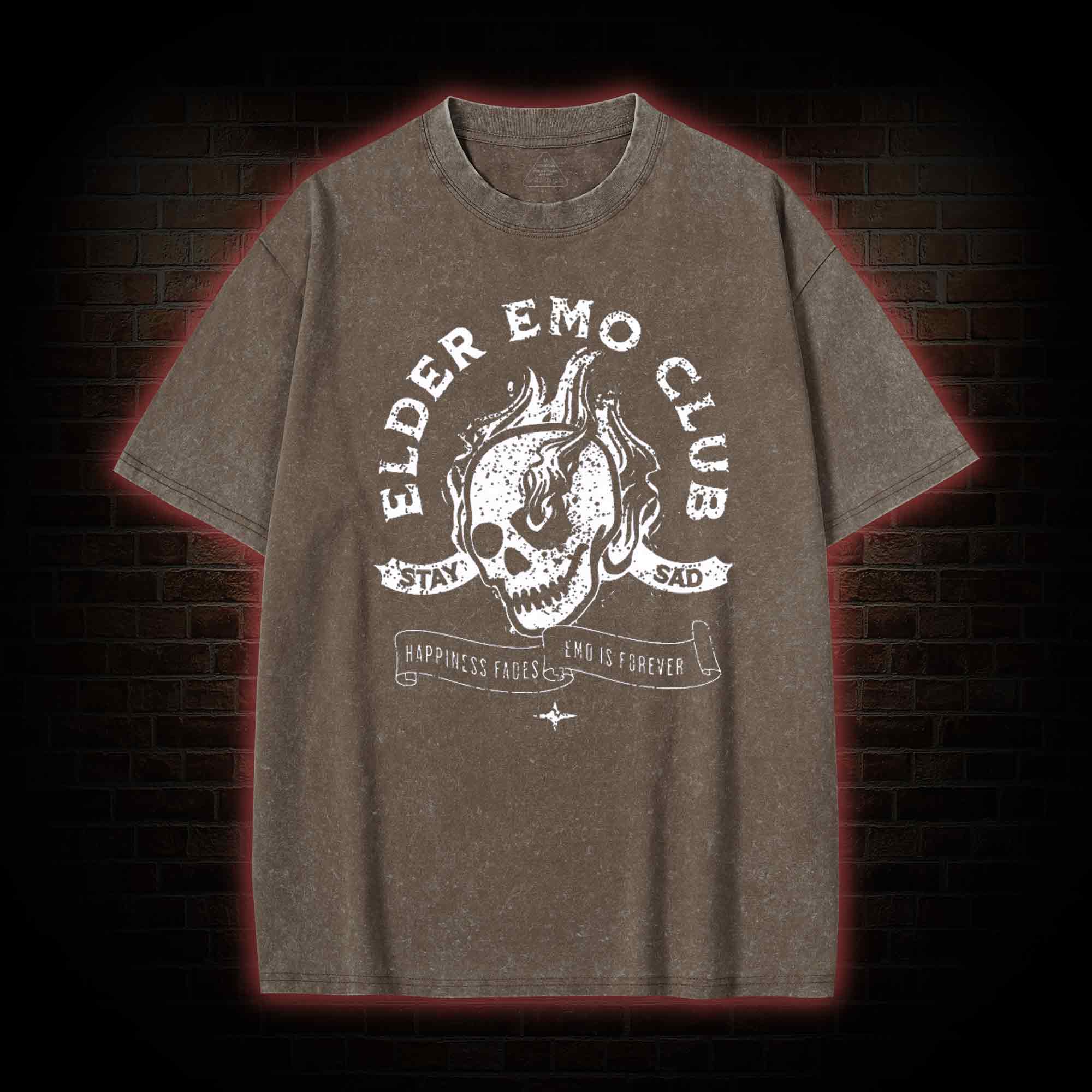 Elder Emo Club Washed T-shirt