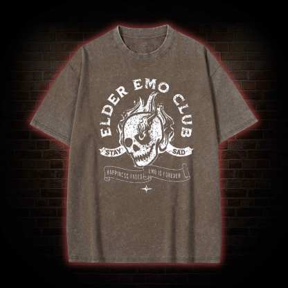 Elder Emo Club Washed T-shirt
