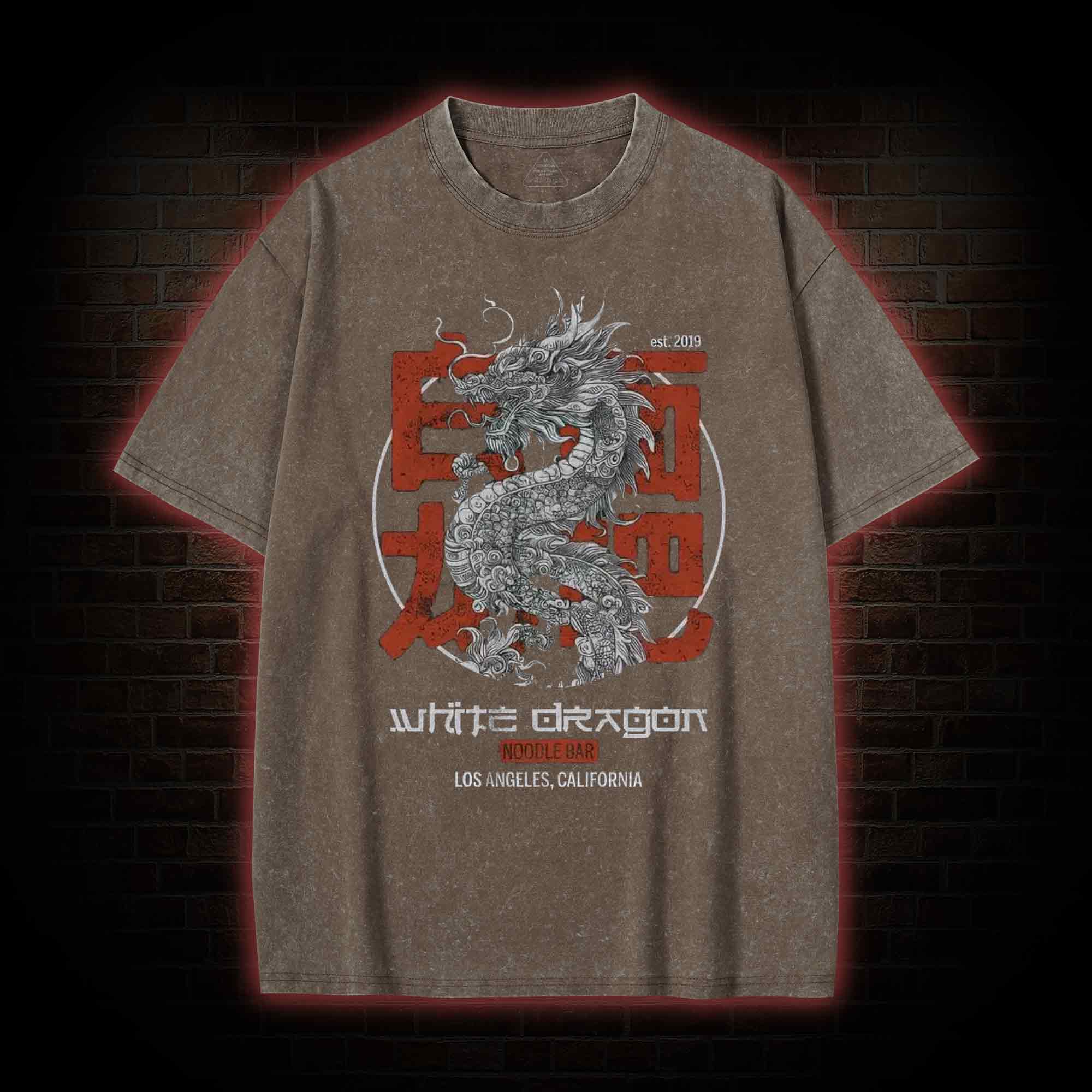 White Dragon Noodle Bar Washed T-shirt