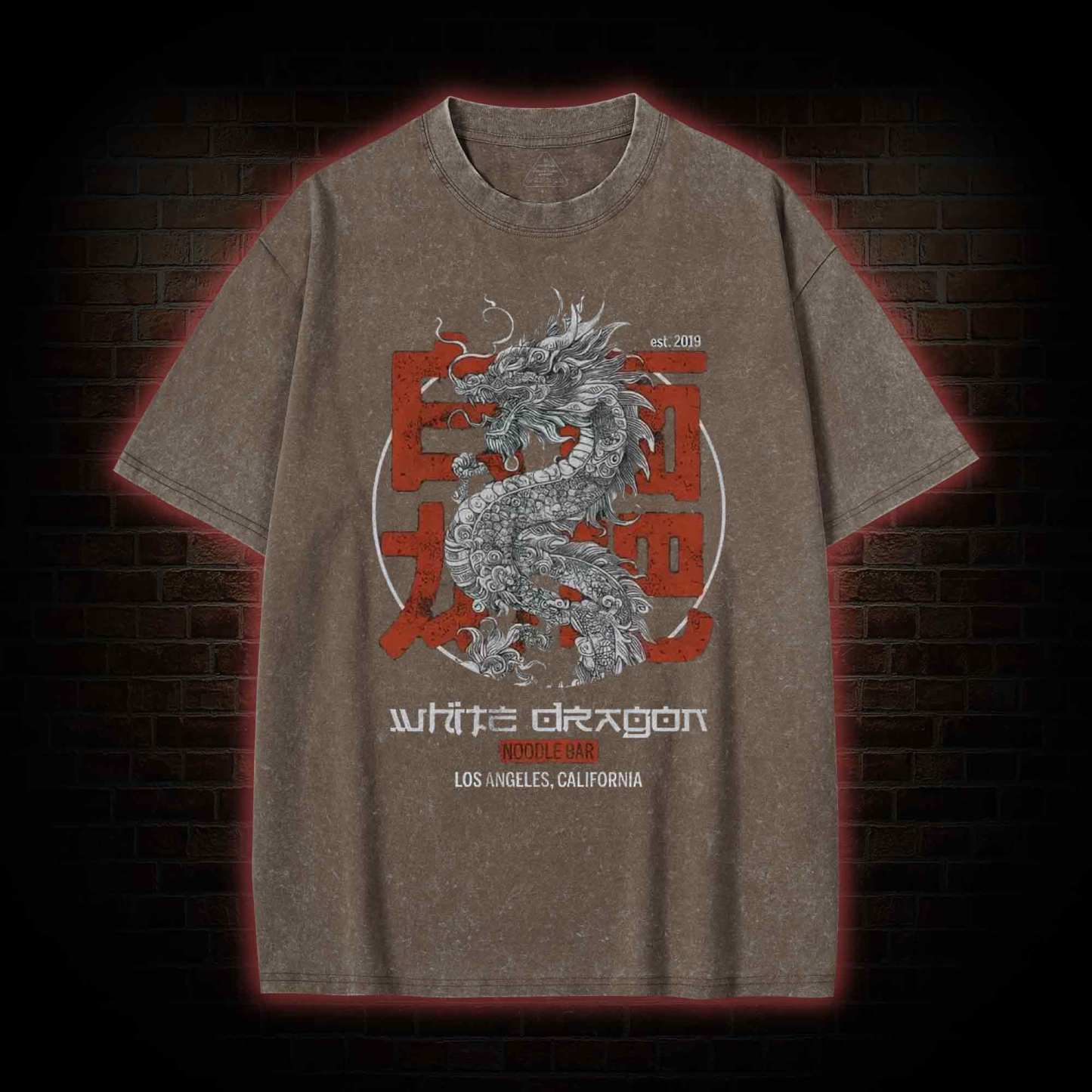 White Dragon Noodle Bar Washed T-shirt
