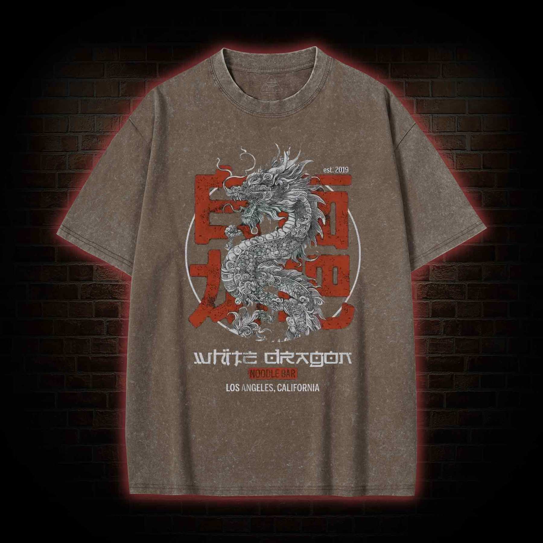 White Dragon Noodle Bar Washed T-shirt