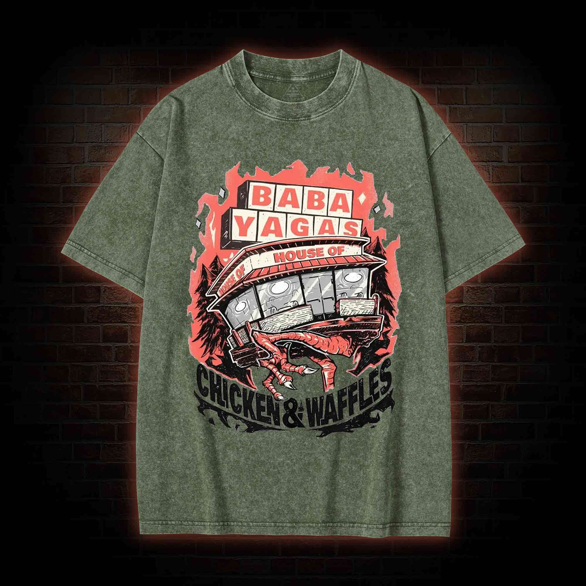 Chicken&Waffles Washed T-shirt