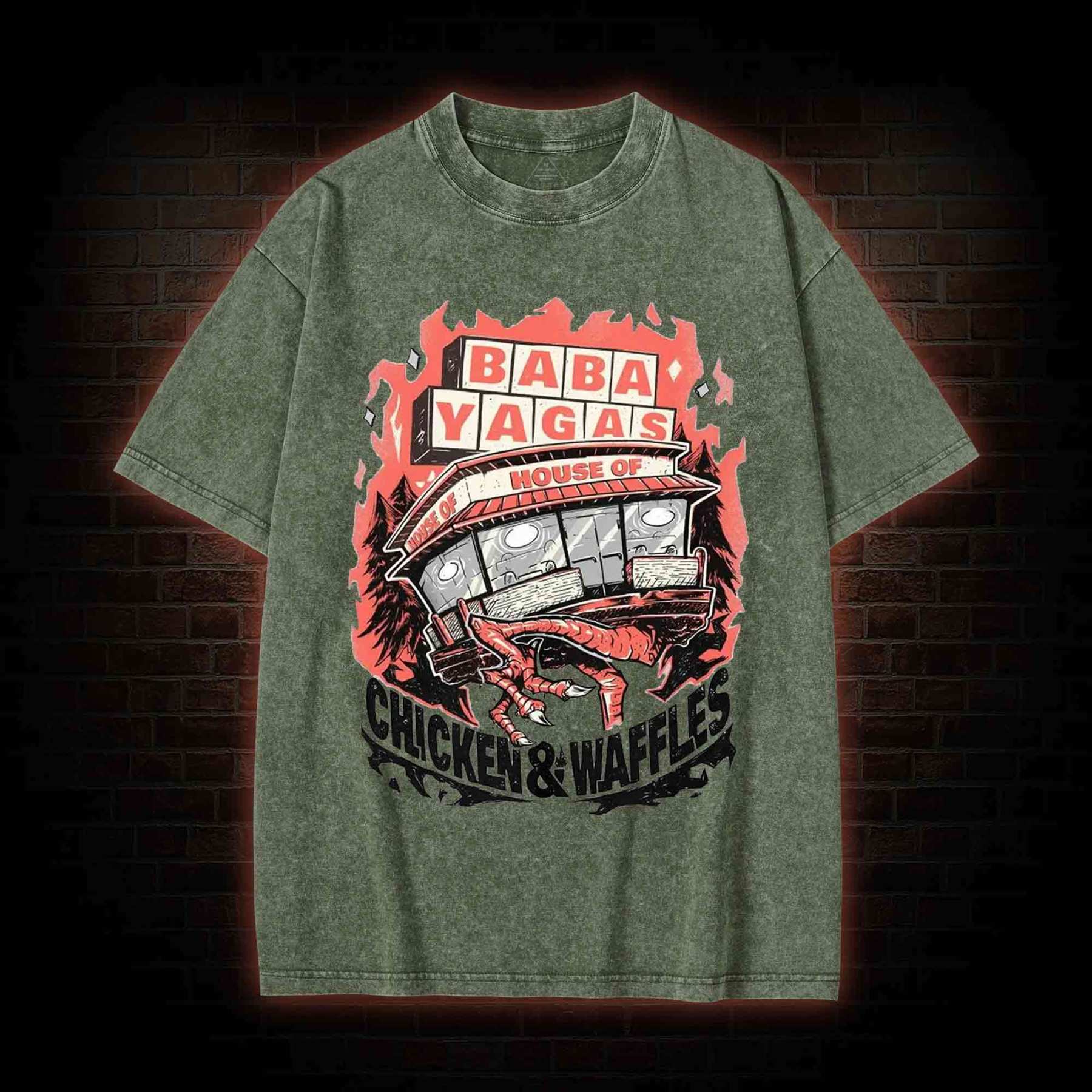 Chicken&Waffles Washed T-shirt