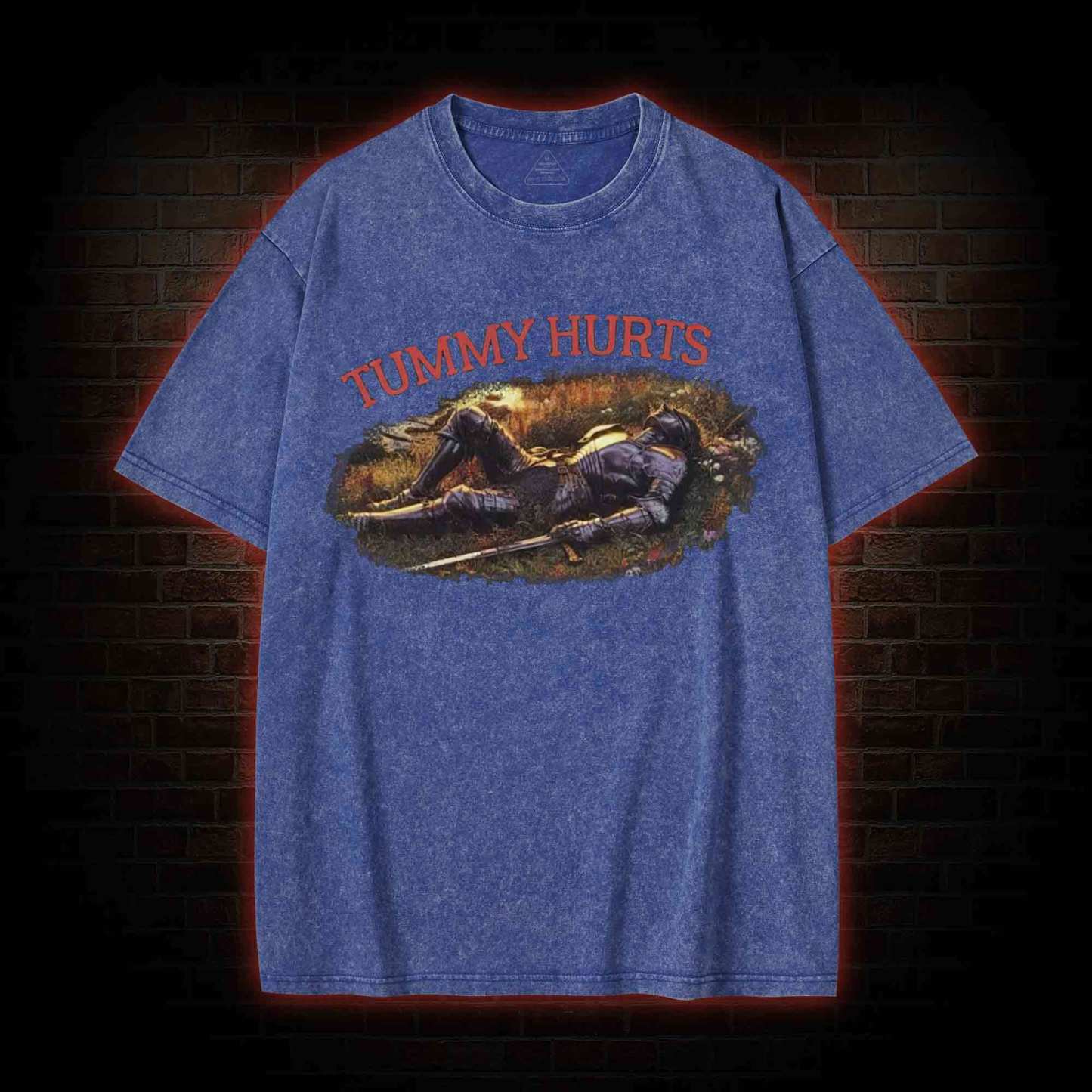 Tummy Hurts Knight Washed T-shirt