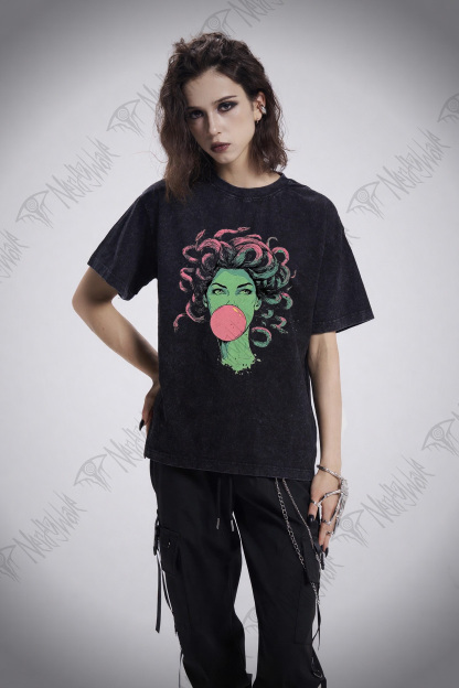 Medusa Bubble Gum Washed T-shirt