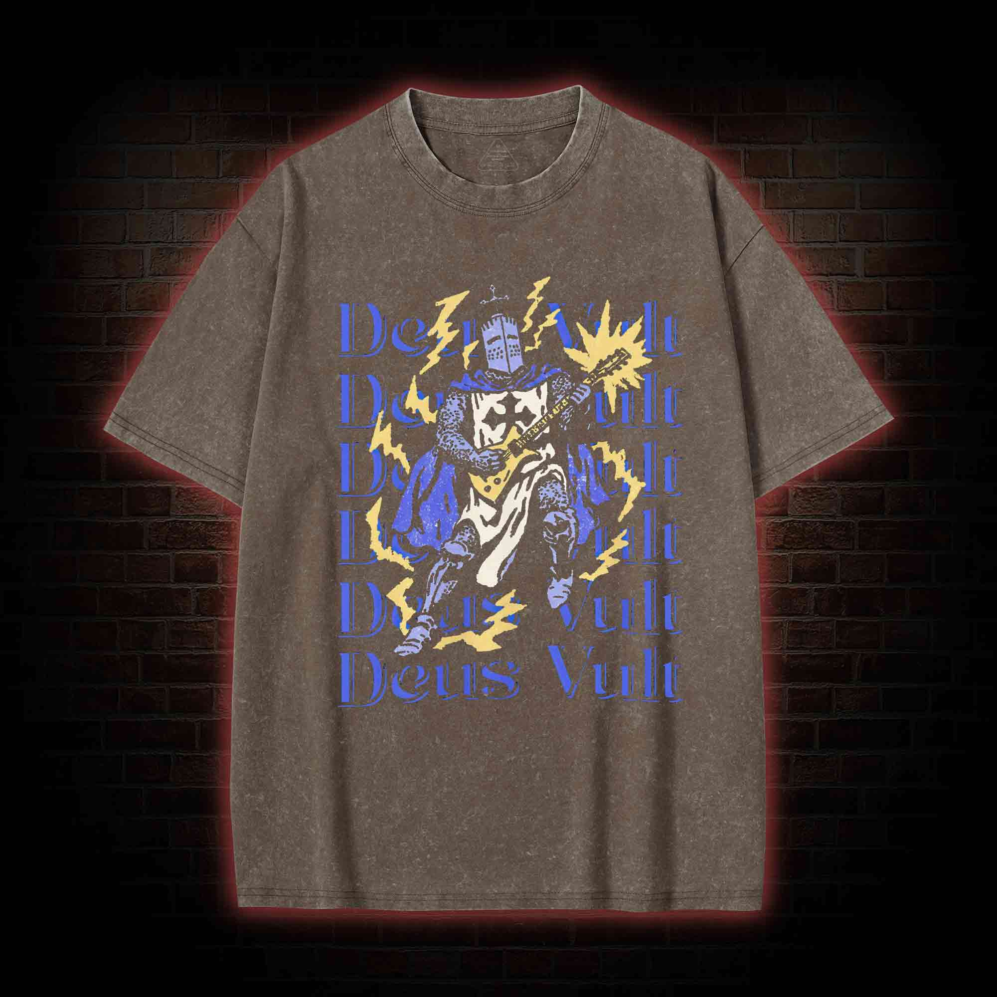 Deus Vult Washed T-shirt