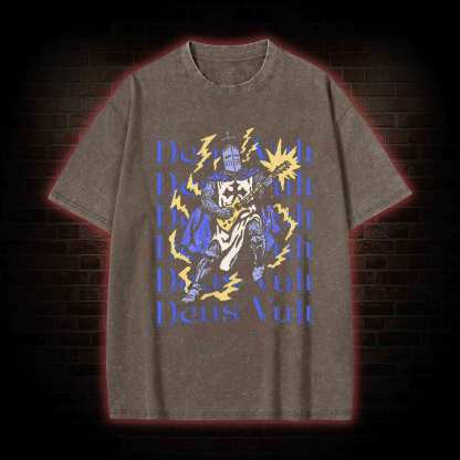 Deus Vult Washed T-shirt