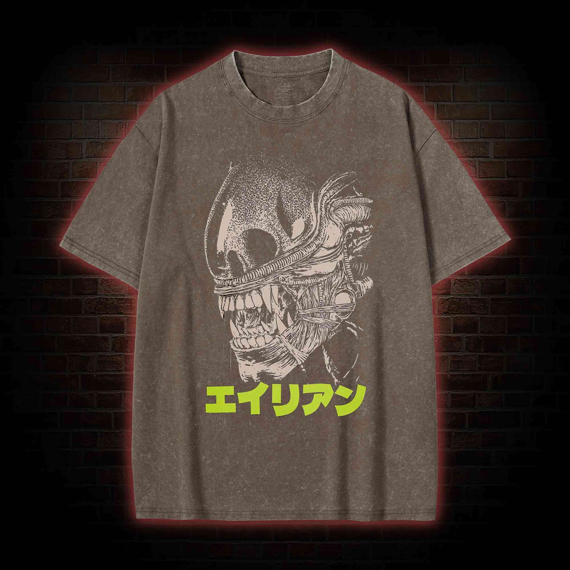 Alien Sci-fi Horror Washed T-shirt