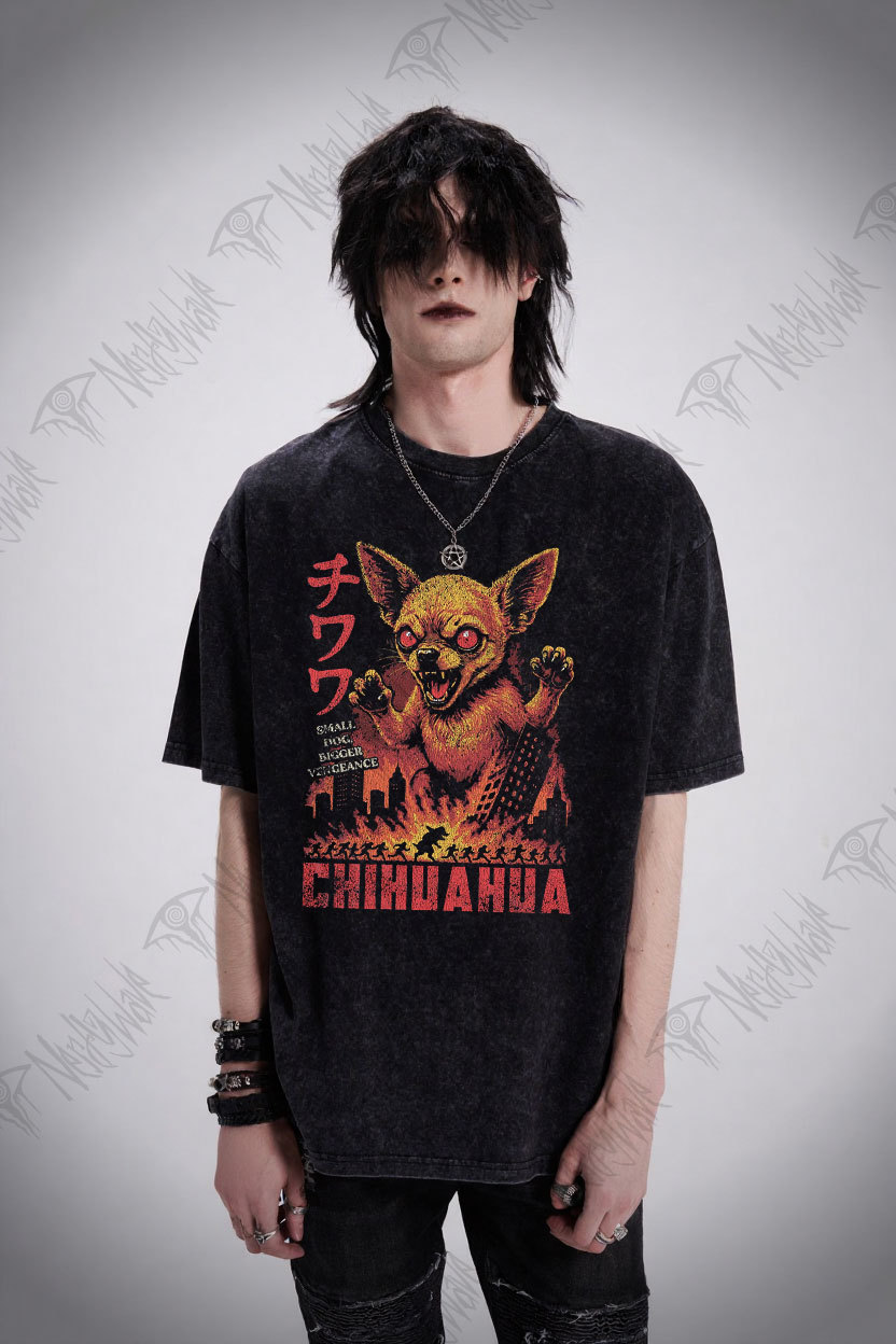 Chihuahua Chaos Washed T-shirt