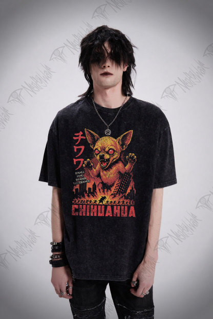 Chihuahua Chaos Washed T-shirt