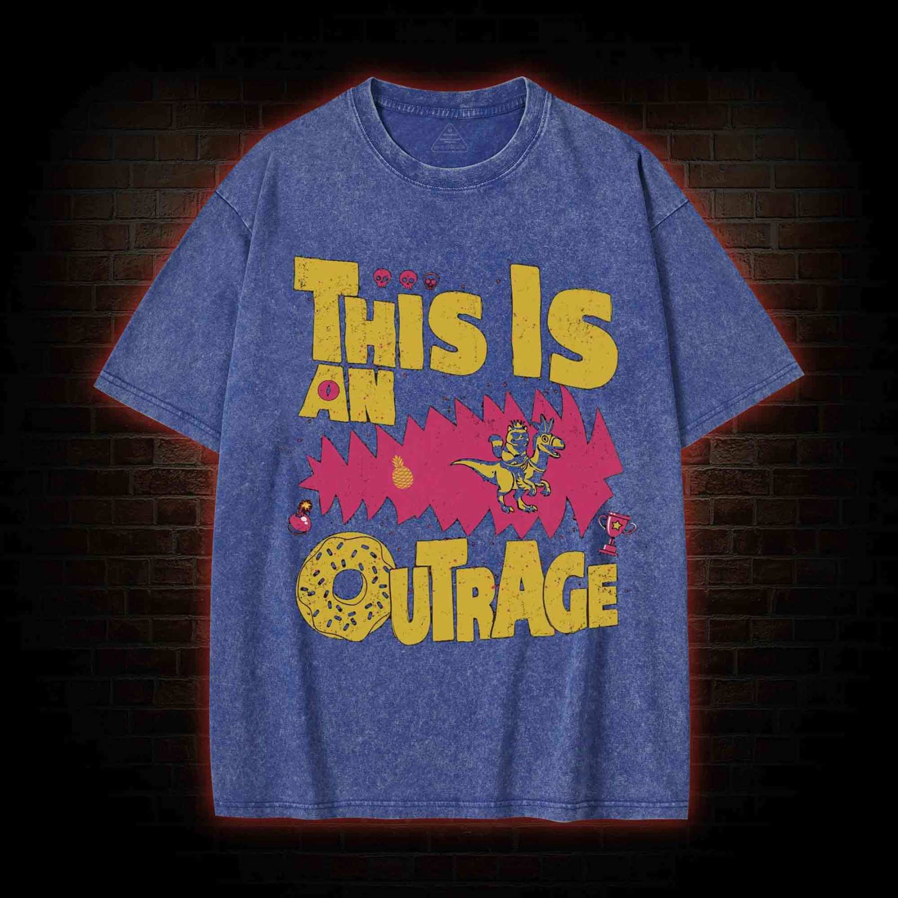 This is an Outrage Washed T-shirt