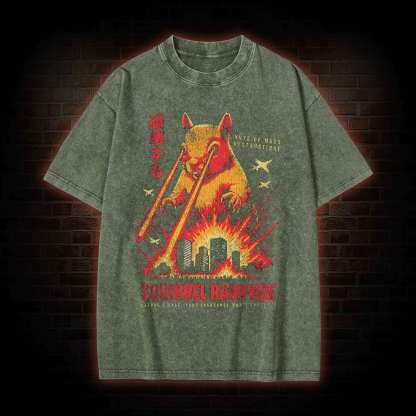 Squirrel Rampage Washed T-shirt
