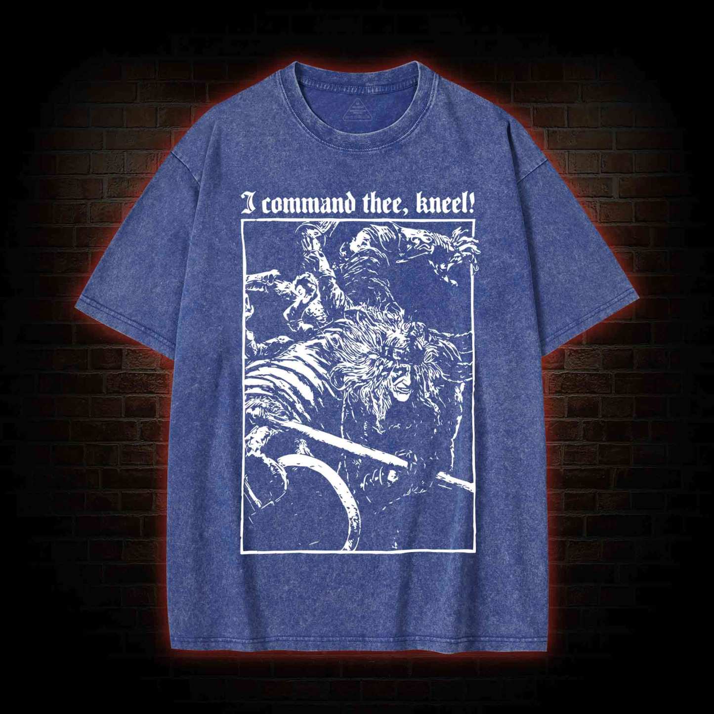 I Command Thee Kneel Washed T-shirt
