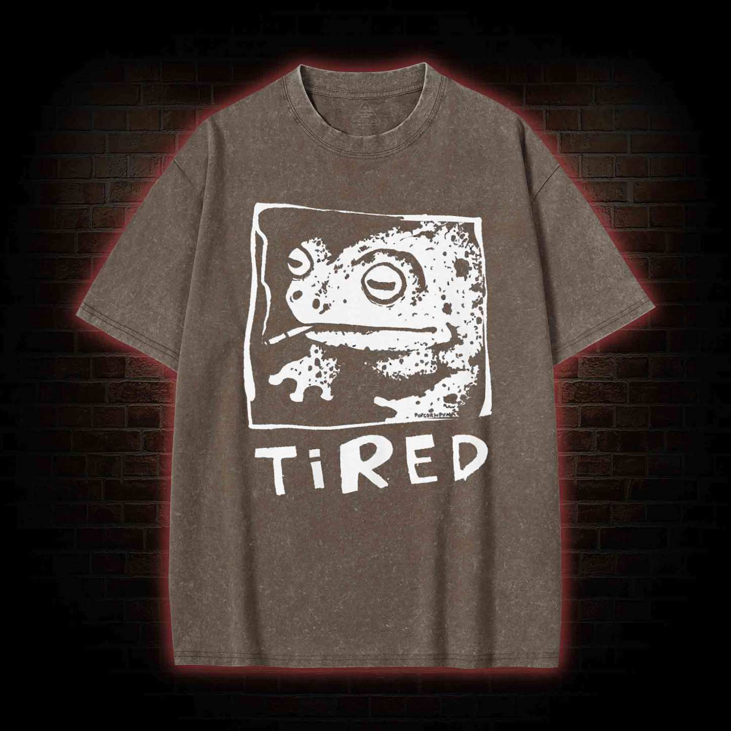 Tired Frog Washed T-shirt