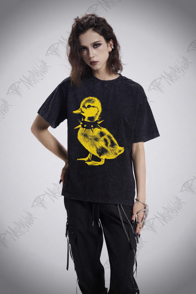 Punk Baby Duck Washed T-shirt