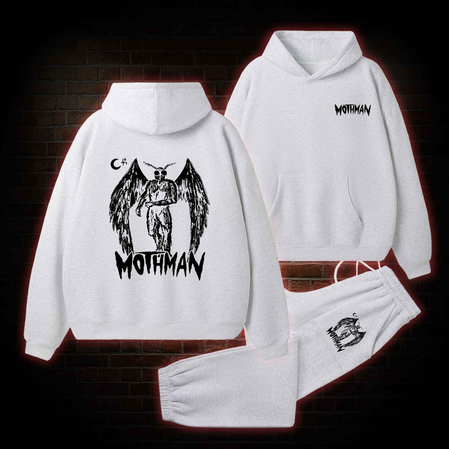Mothman Fleece Hoodie Set