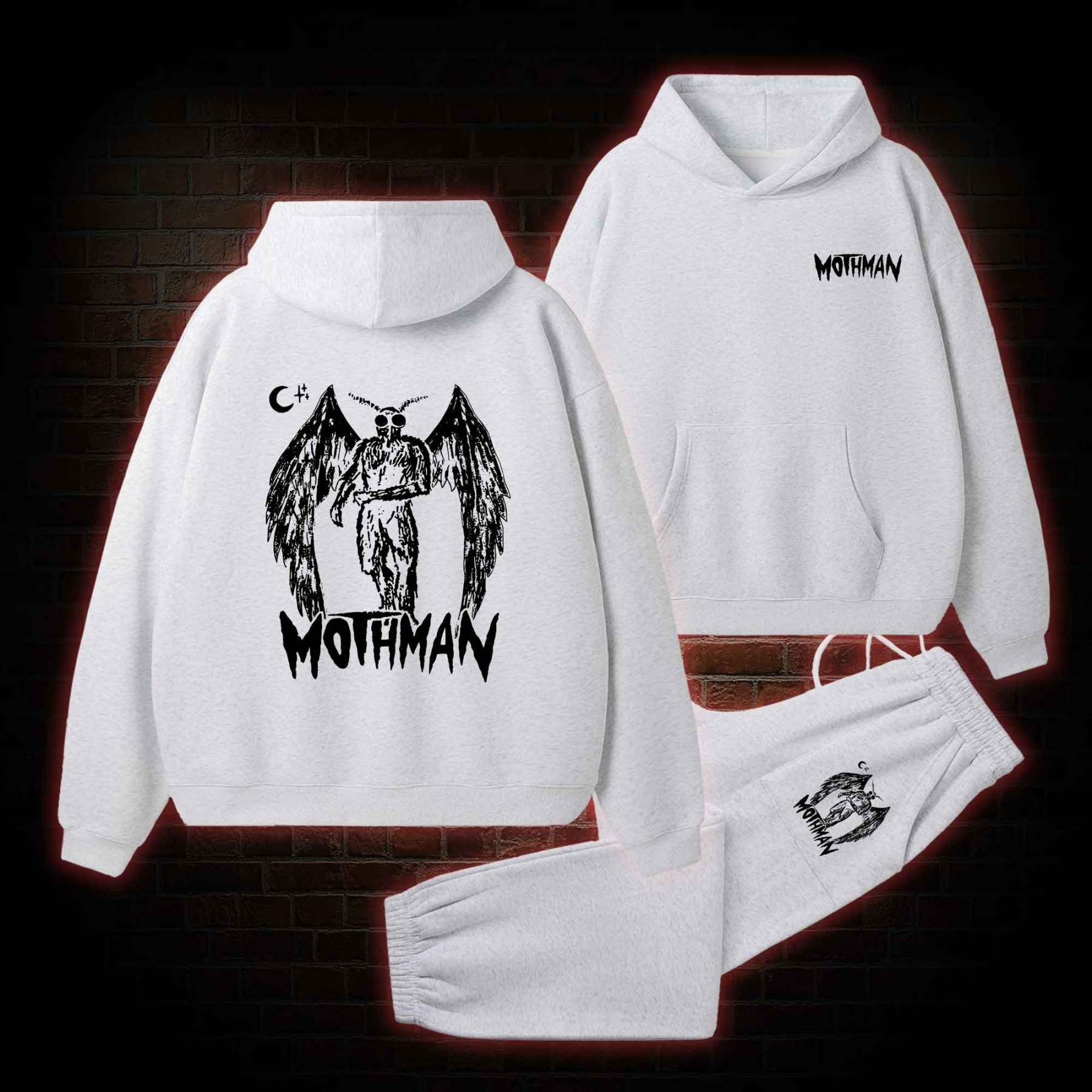Mothman Fleece Hoodie Set