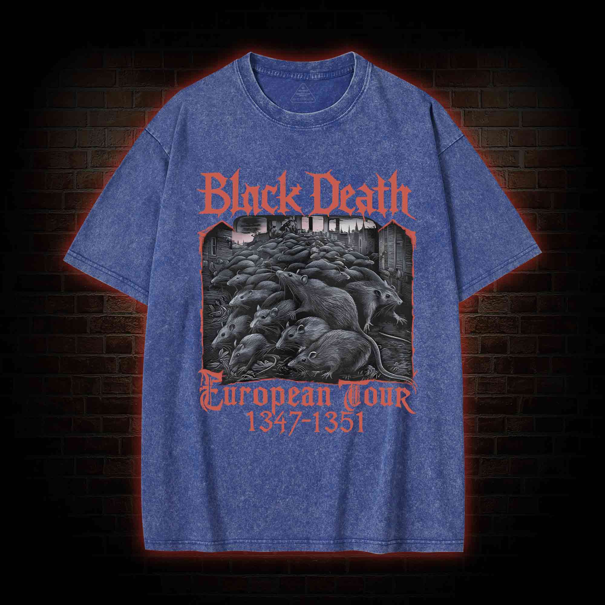 Vintage Black Death European Tour Washed T-shirt