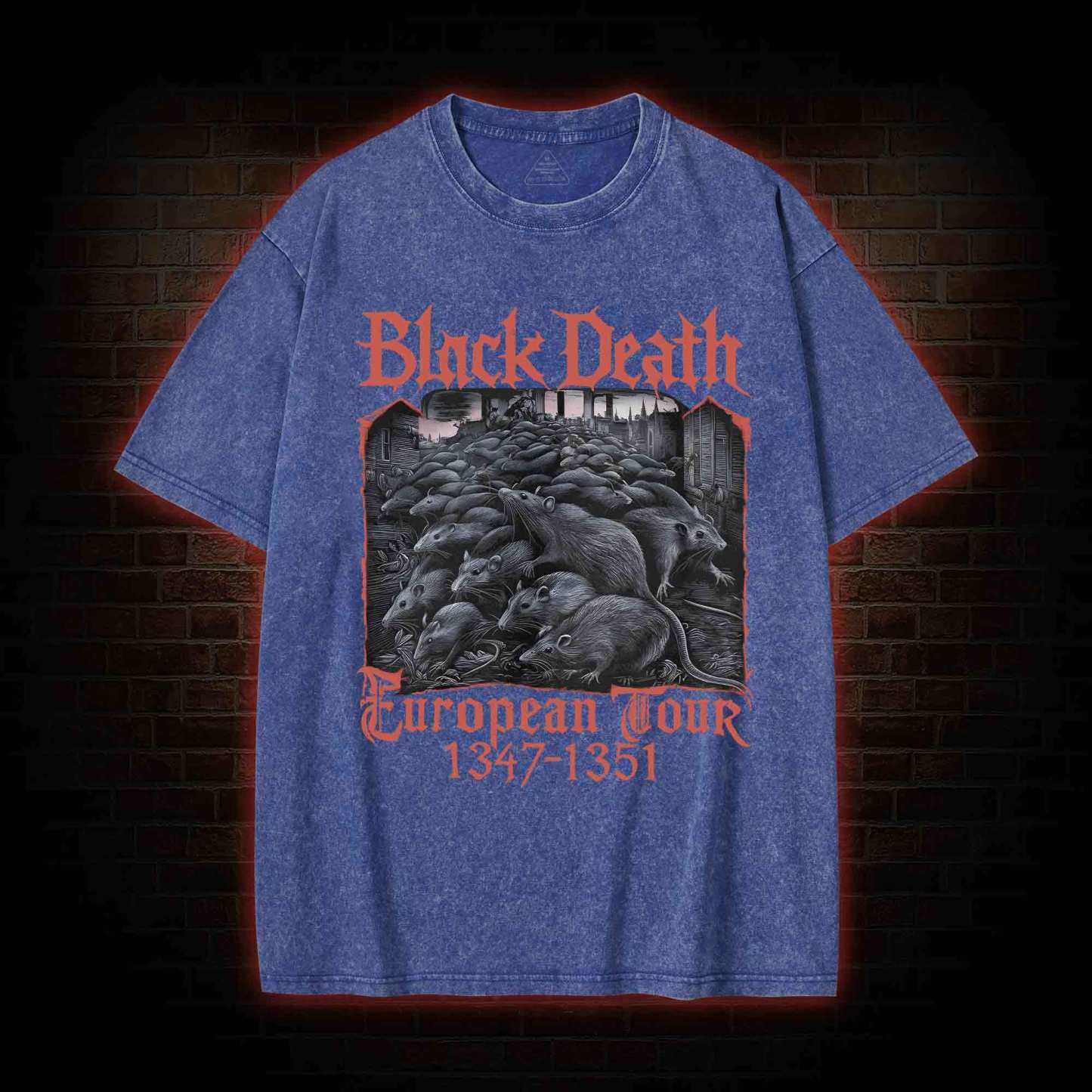 Vintage Black Death European Tour Washed T-shirt