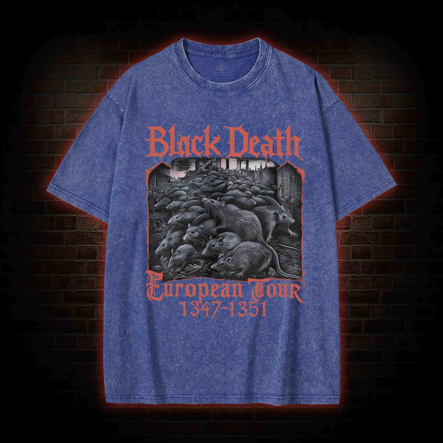 Vintage Black Death European Tour Washed T-shirt