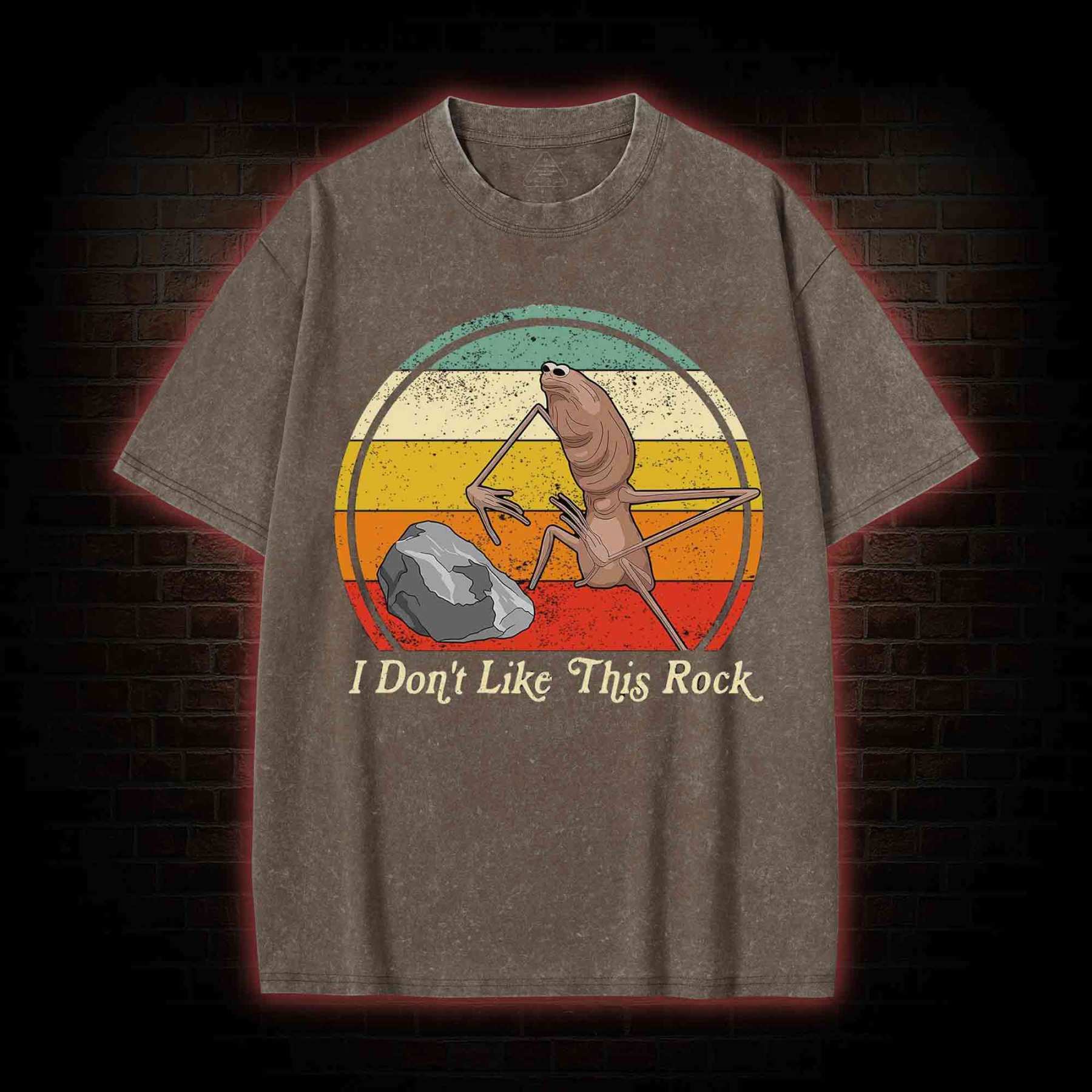 The Worm Funny Washed T-shirt