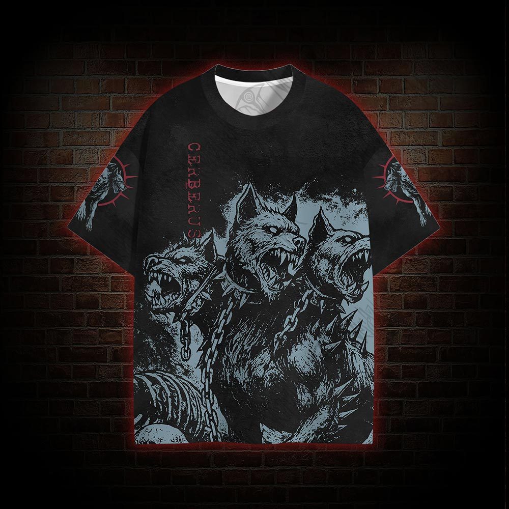 Cerberus Horror Graphic T-shirt