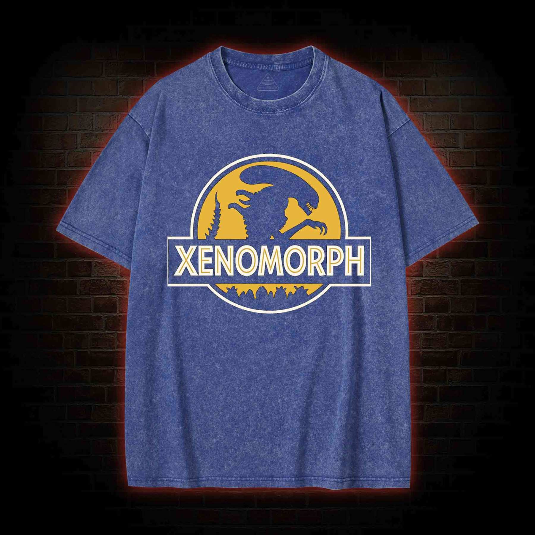 Alien Design Washed T-shirt