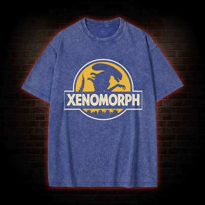 Alien Design Washed T-shirt