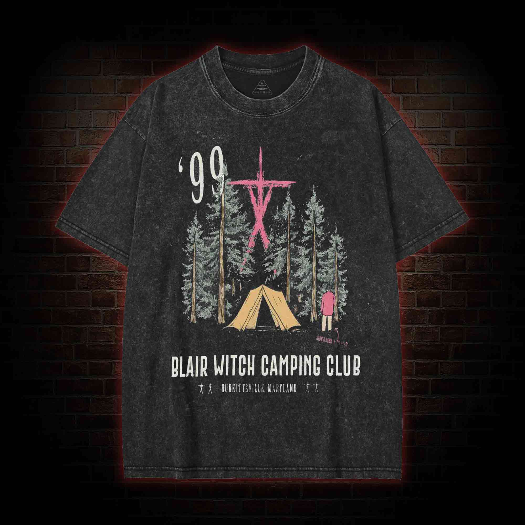 Witch Camping Washed T-shirt