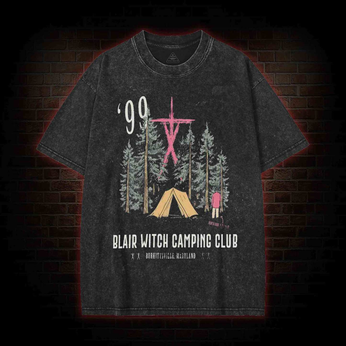 Witch Camping Washed T-shirt