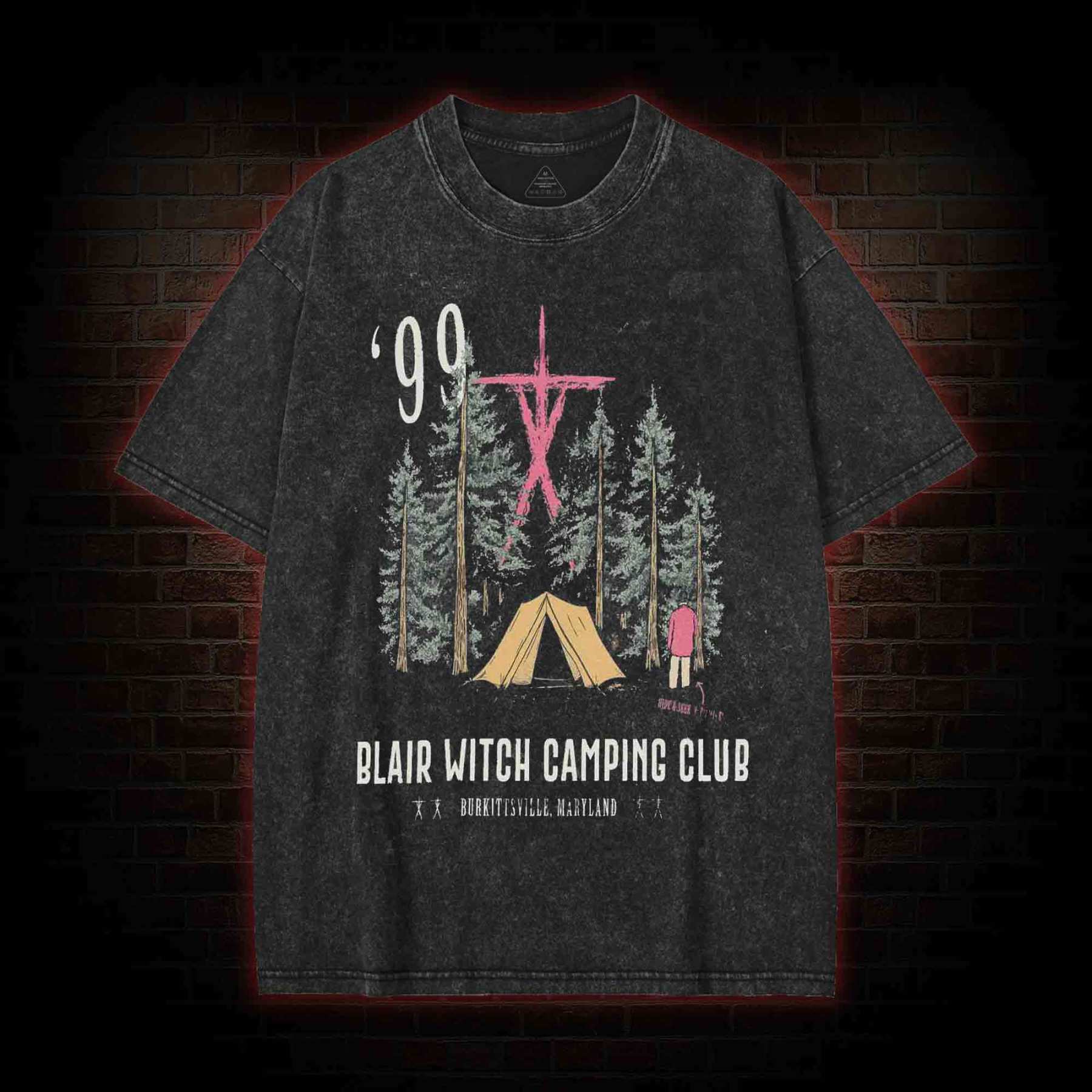 Witch Camping Washed T-shirt