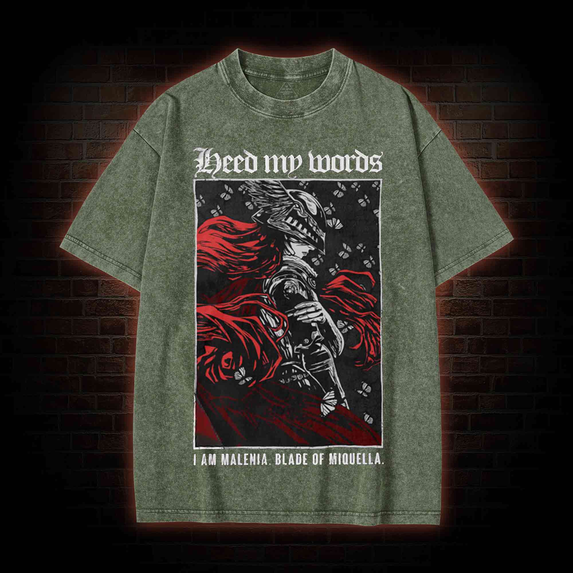 Heed My Words Struggler Washed T-shirt