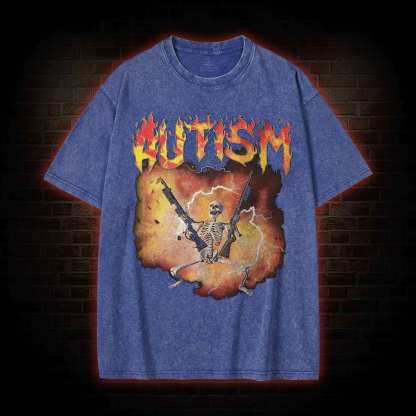 Autistic Washed T-shirt
