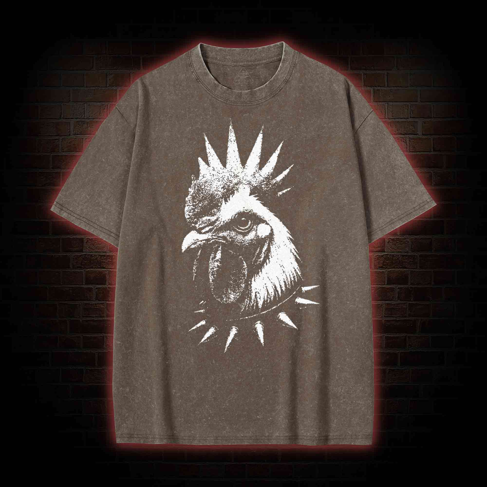 Punk Rooster Washed T-shirt