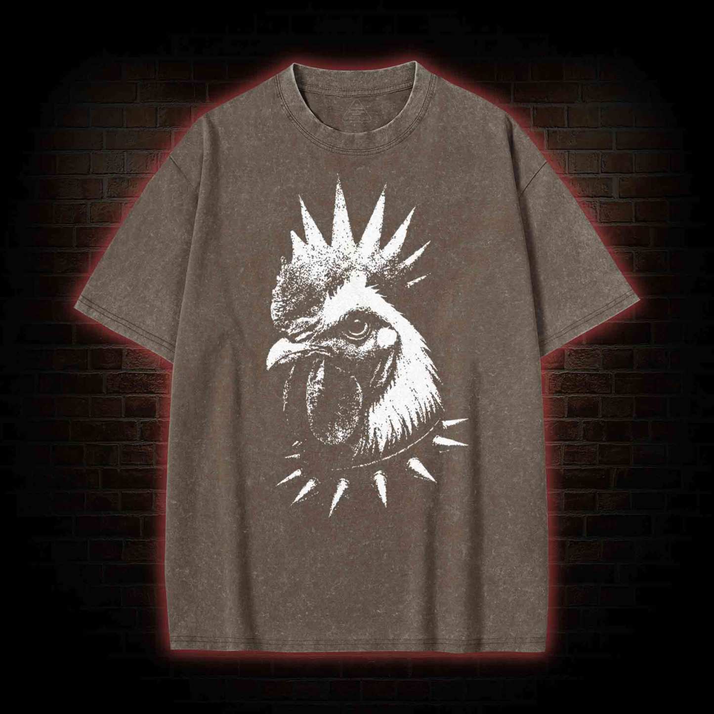 Punk Rooster Washed T-shirt