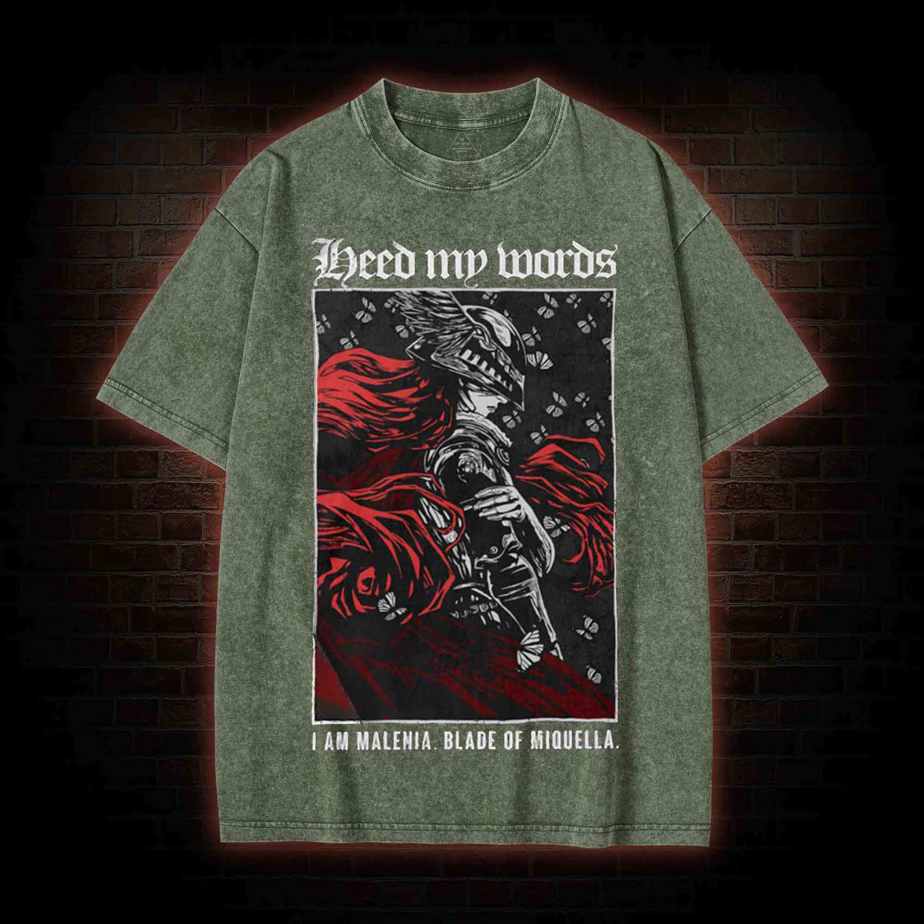 Heed My Words Struggler Washed T-shirt