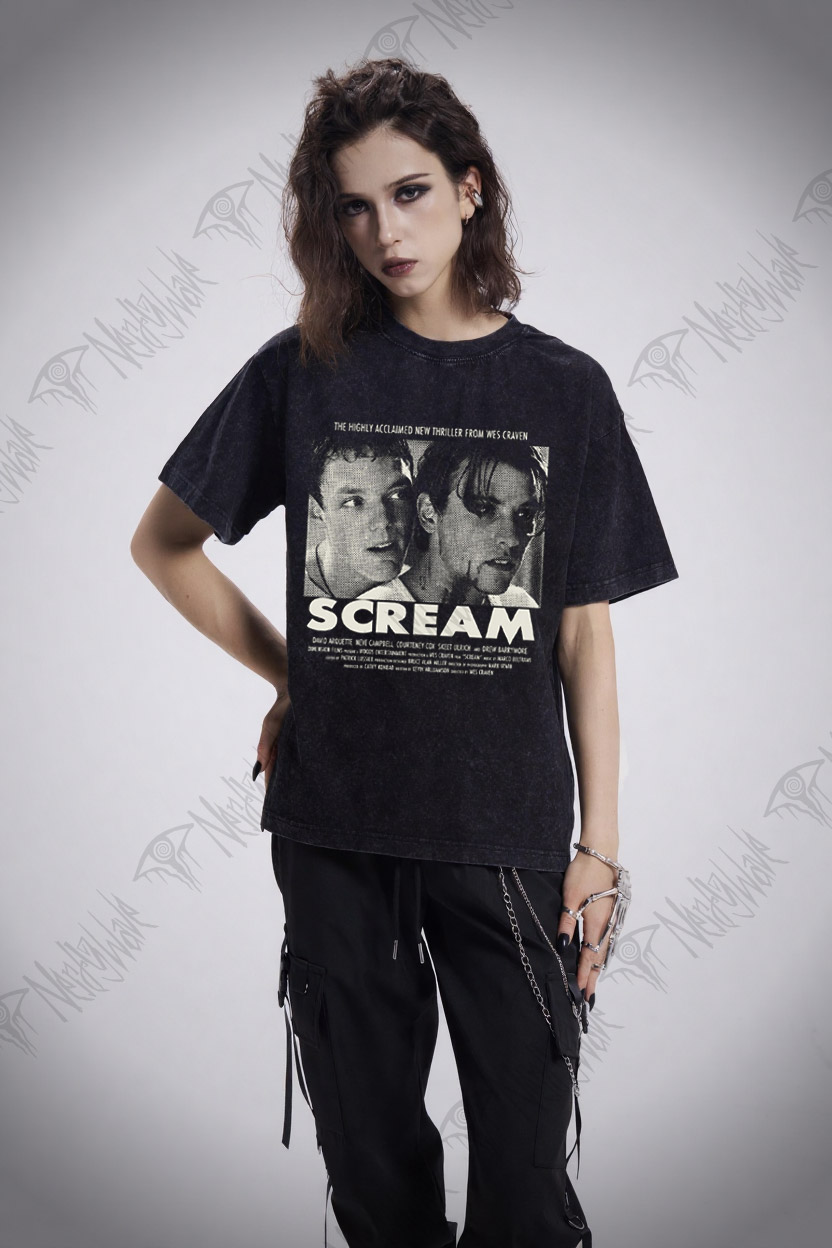 What's Your Favorite Scary Movie? Washed T-shirt
