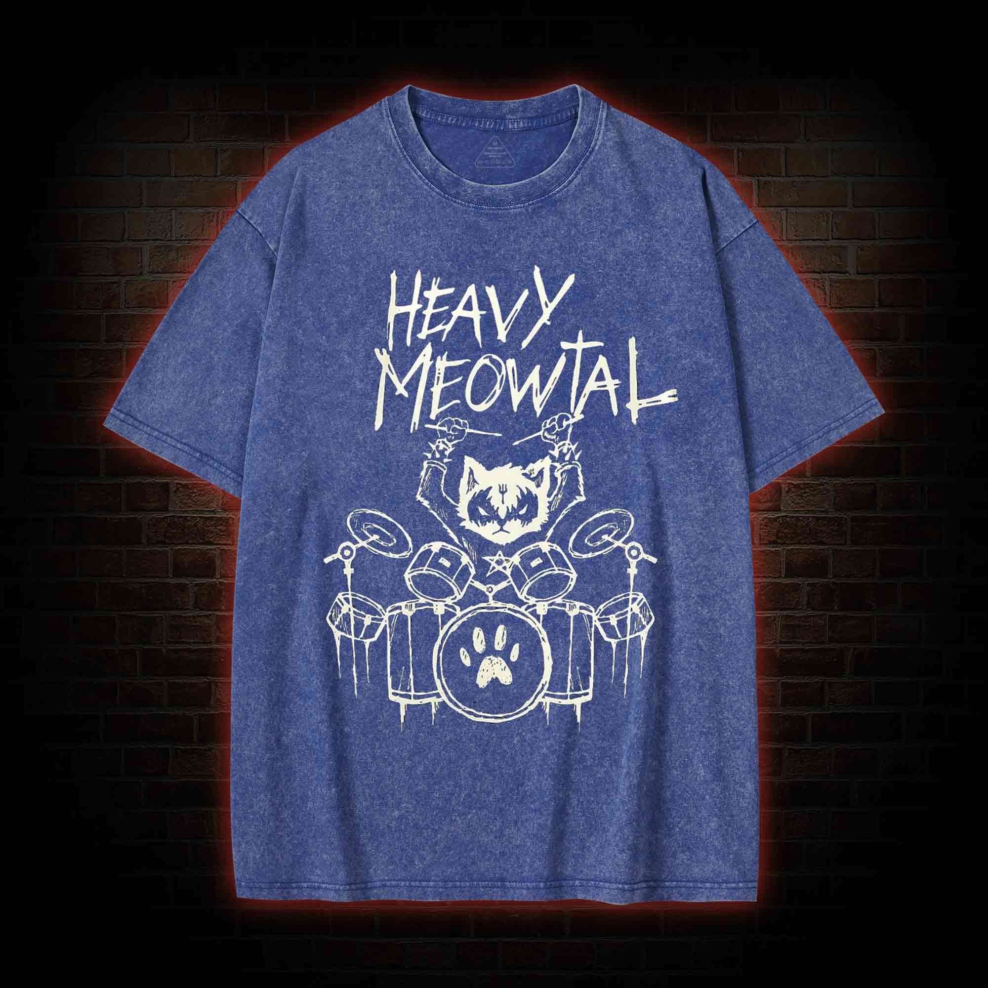 Heavy Meowtal Washed T-shirt
