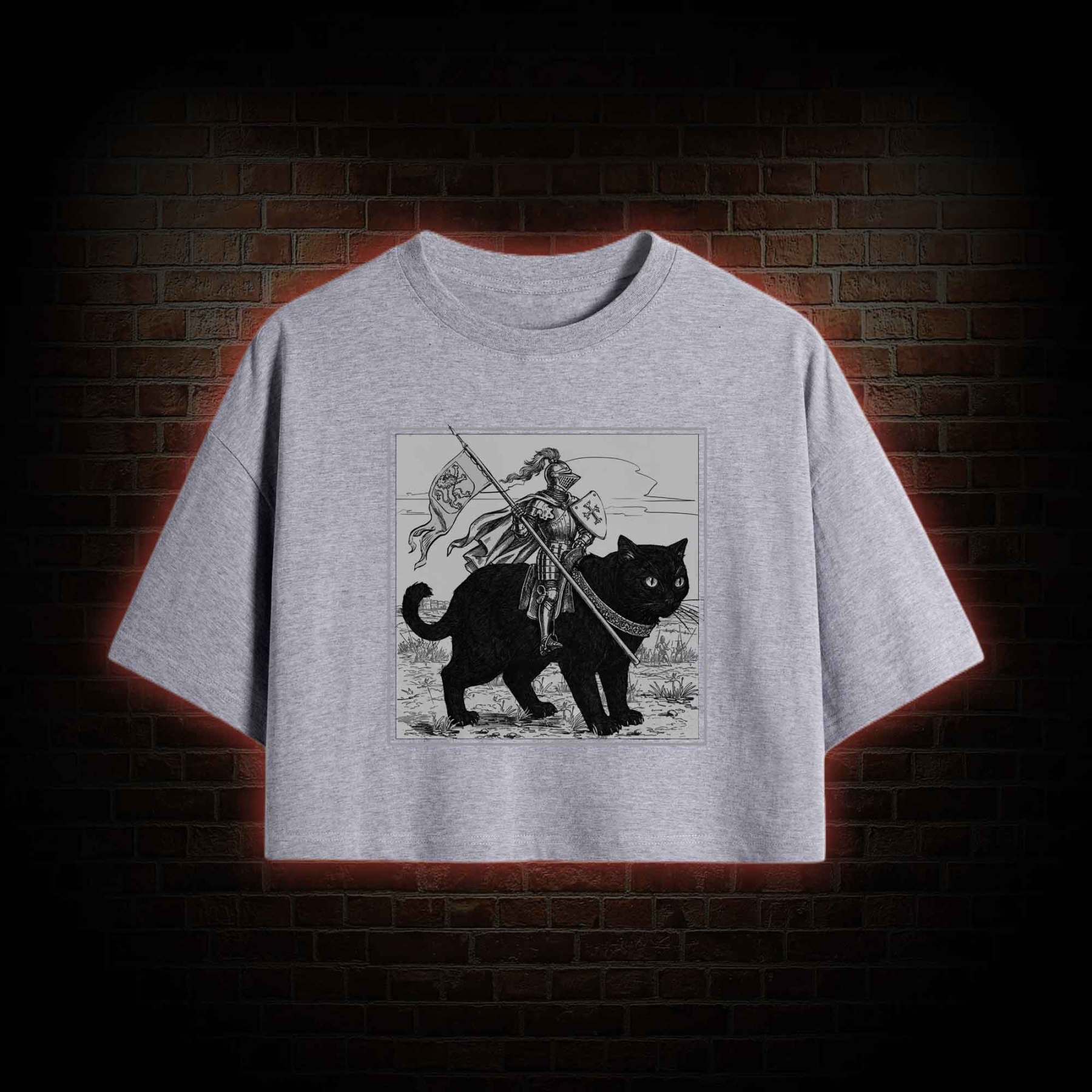 Medieval Knight Crop Top