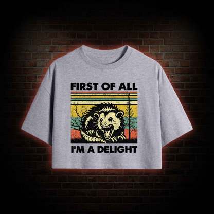 I'm A Delight Crop Top