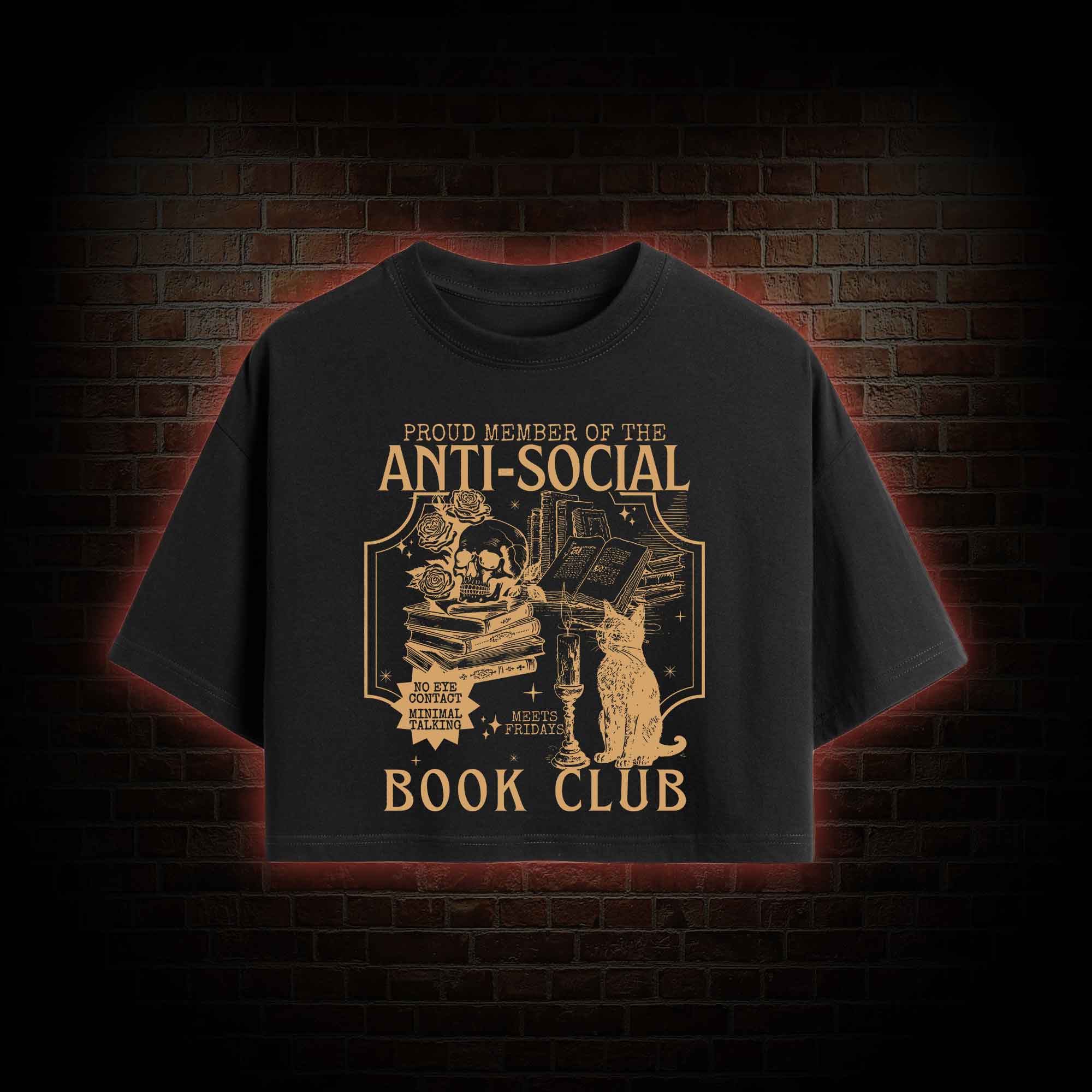 Anti-Social Book Club Crop Top